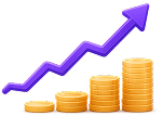 Upward growth graph
